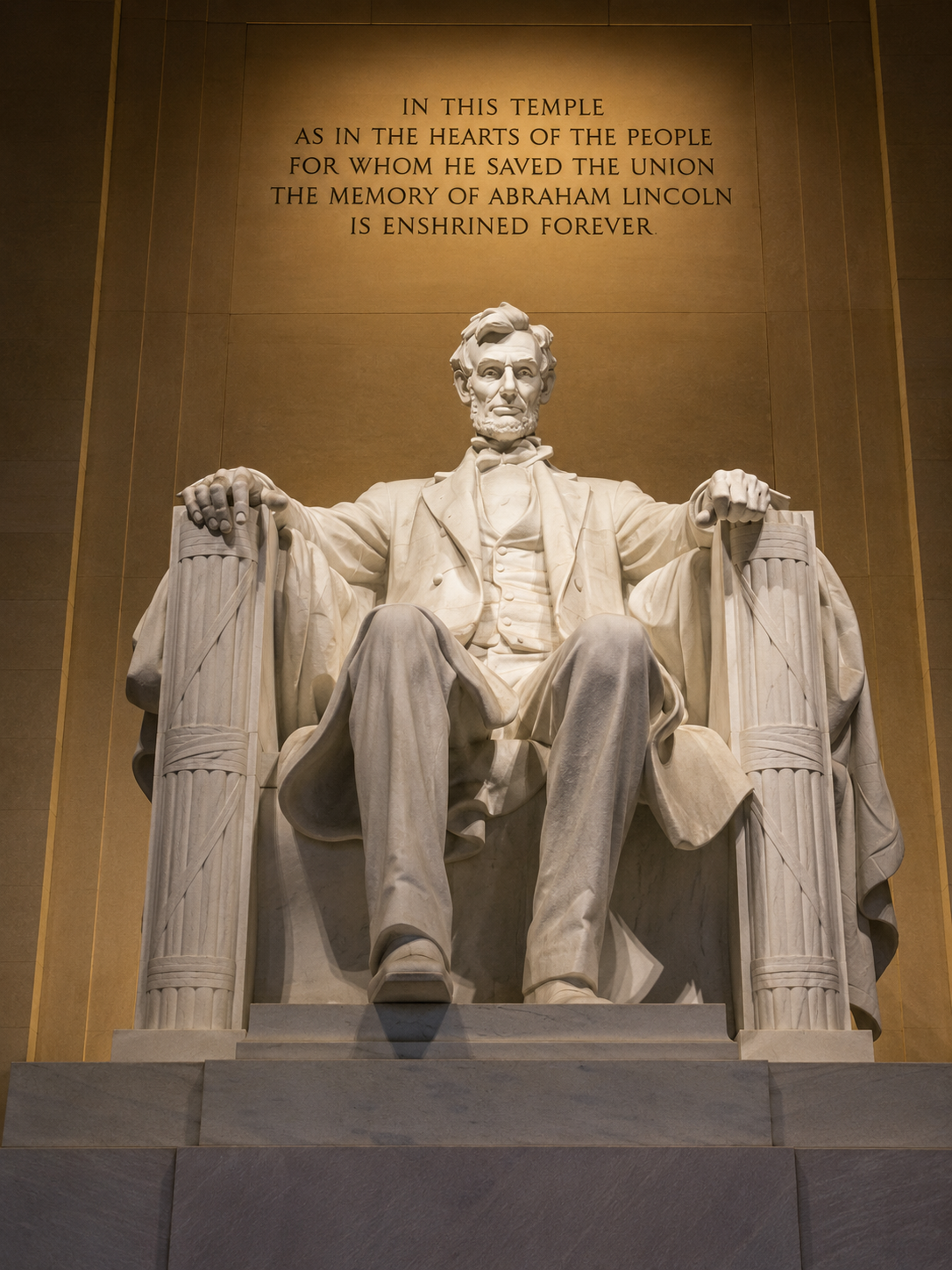 Lincoln statue at the memorial